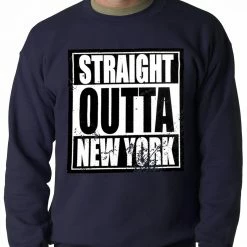 Bewild Straight Outta New York Adult Crewneck