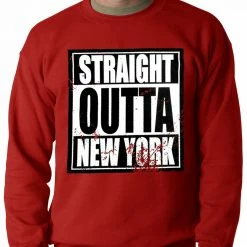 Bewild Straight Outta New York Adult Crewneck