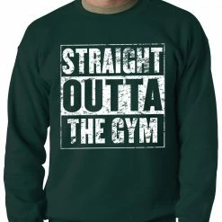 Bewild Hip-Hop Inspired Clothing Straight Outta The Gym Adult Crewneck