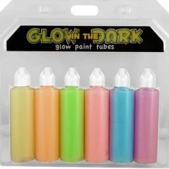 Bewild Glow & Black Light Paint Next Generation SUPER Glow In The Dark (And Blacklight) Paint - 6 Pack