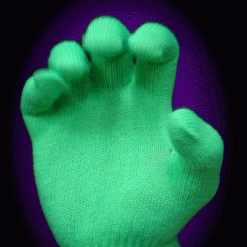 Bewild Neon & Black Light Accessories Super Glow Reactive Rave Gloves (Glows Under Black Light)