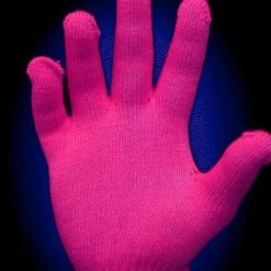 Bewild Neon & Black Light Accessories Super Glow Reactive Rave Gloves (Glows Under Black Light)