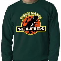 Bewild T-Rex Hates Selfies Funny Adult Crewneck 13 Bewild T-Rex Hates Selfies Funny Adult Crewneck