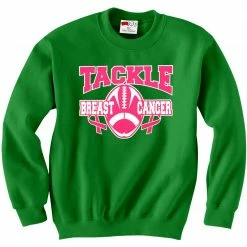 Bewild Positive Reinforcement Tackle Breast Cancer Adult Crewneck