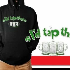 Bewild St. Patrick's Day Sweatshirts - I'd Tap That Shamrock Hoodie Unisex Sweatshirts & Long Sleeve 13 Bewild St. Patrick's Day Sweatshirts - I'd Tap That Shamrock Hoodie Unisex Sweatshirts & Long Sleeve
