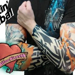 Bewild Tattoo Sleeves - Inferno Tribal Temporary Tattoo Sleeves (Pair)