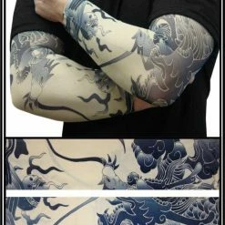Bewild Tattoo Sleeves - Dragon Of China Temporary Tattoo Sleeves (Pair)