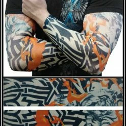 Bewild Tattoo Sleeves - Inferno Tribal Temporary Tattoo Sleeves (Pair)