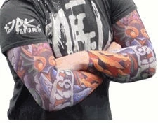 Bewild Tattoo Sleeves - Psycho Slip On Tattoo Sleeves (Pair) Illusion Tattoos