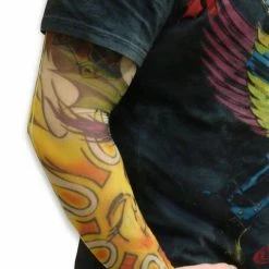 Bewild Tattoo Sleeves - Raging Sun & Dragon Tattoo Sleeves (Pair) Illusion Tattoos