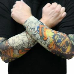 Bewild Tattoo Sleeves - Sailor And Pirate Temporary Tattoo Sleeves (Pair) Illusion Tattoos