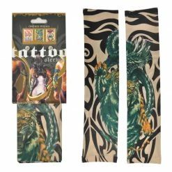 Bewild Illusion Tattoos Tattoo Sleeves - Tiger Vs. Dragon Temporary Tattoo Sleeves (Pair)