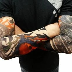 Bewild Illusion Tattoos Tattoo Sleeves - Tribal Dragon Heart Tattoo Sleeves (Pair)