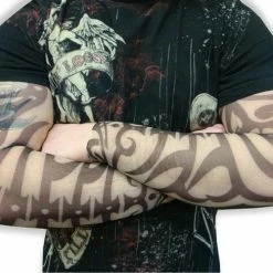 Bewild Illusion Tattoos Tattoo Sleeves - Tribal Skeleton Tattoo Sleeves (Pair)