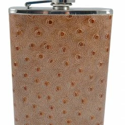 Bewild Textured 8oz Brown Leather Flask 9 Bewild Textured 8oz Brown Leather Flask