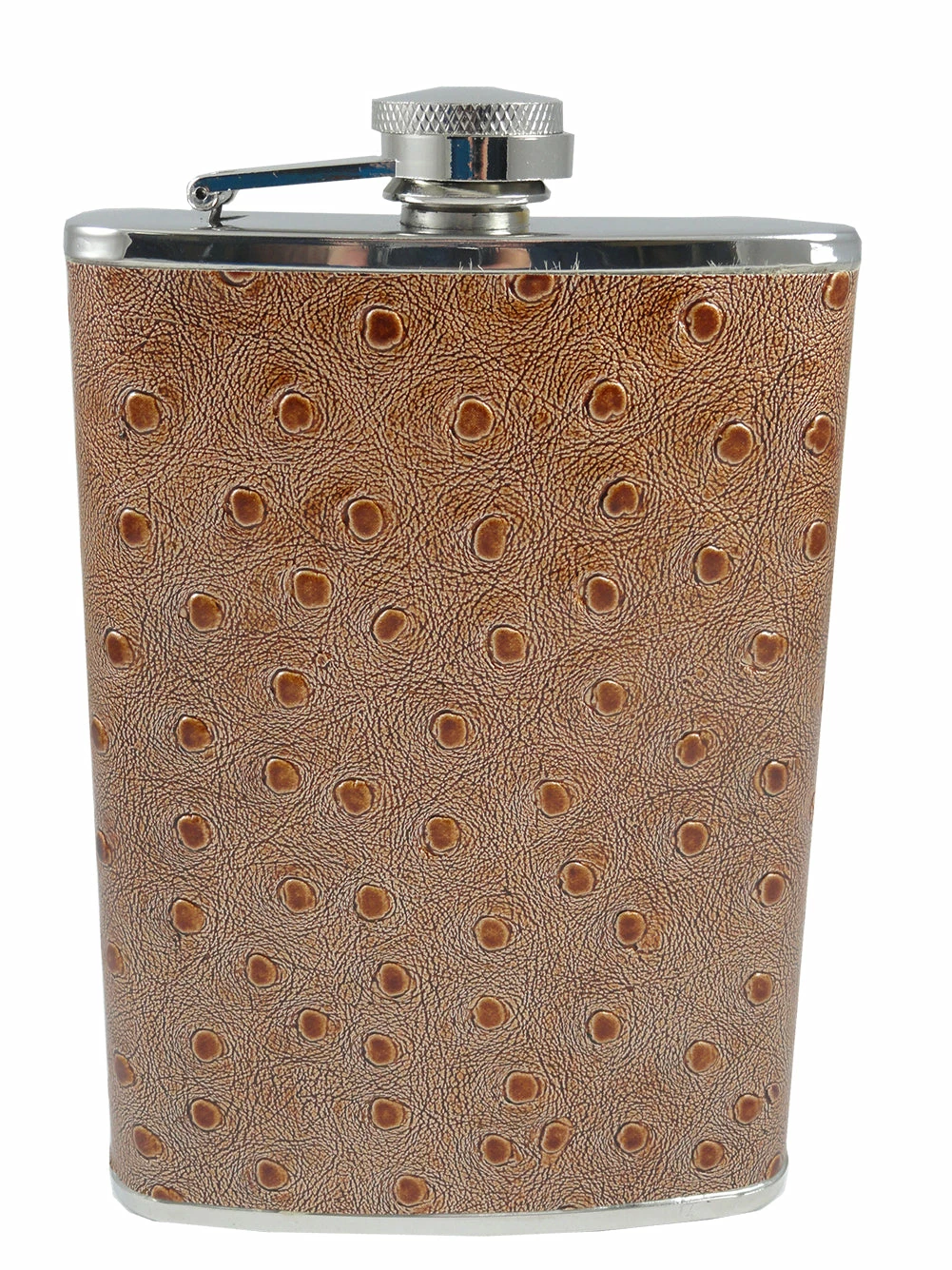 Bewild Textured 8oz Brown Leather Flask 5 Bewild Textured 8oz Brown Leather Flask