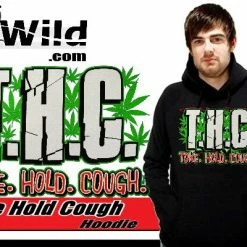 Bewild Pothead & Stoner Sweatshirts - THC Toke Hold Cough Hoodie