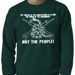 Bewild Say It Loud The Constitution Limits The Government Not People Adult Crewneck