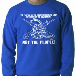 Bewild Say It Loud The Constitution Limits The Government Not People Adult Crewneck