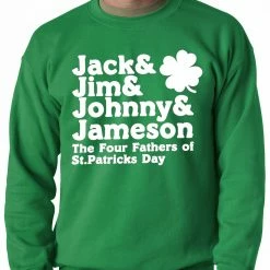 Bewild The Four Fathers Of St. Patrick's Day Crewneck St.Patricks Day