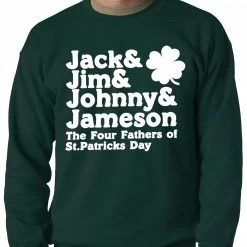 Bewild The Four Fathers Of St. Patrick's Day Crewneck St.Patricks Day
