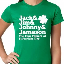 Bewild The Four Fathers Of St. Patrick's Day Girls T-shirt Women's T-Shirts
