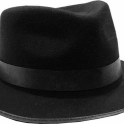 Bewild Buckets & Fedoras The Pop Star Dance Costume Black Fedora Hat