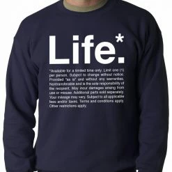 Bewild The Terms Of Life Adult Crewneck Cool Funny & Offensive 11 Bewild The Terms Of Life Adult Crewneck Cool Funny & Offensive