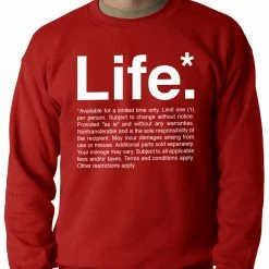 Bewild The Terms Of Life Adult Crewneck Cool Funny & Offensive 12 Bewild The Terms Of Life Adult Crewneck Cool Funny & Offensive