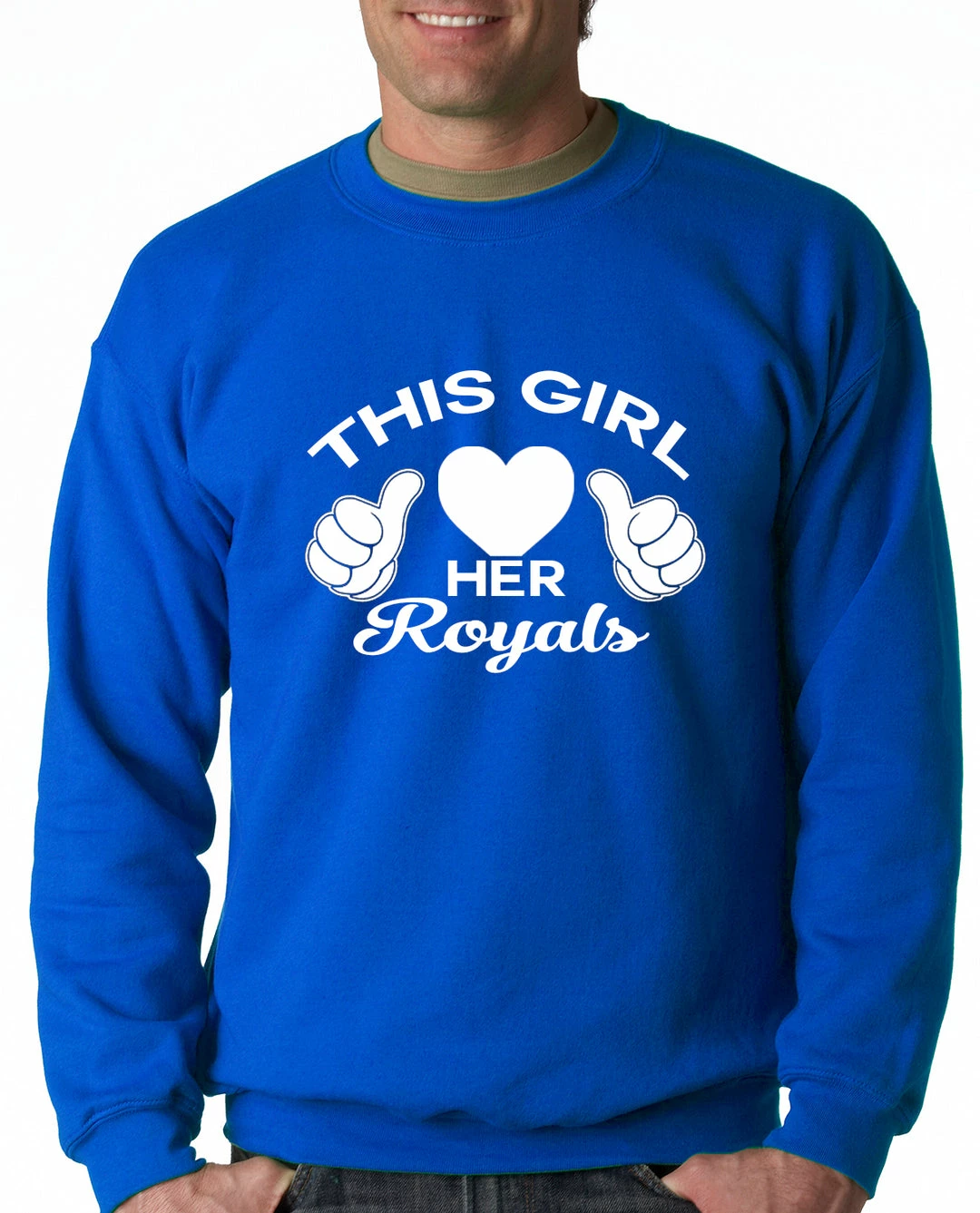 Bewild Sport Inspiration This Girl Loves Her Royals Crewneck Sweatshirt 4 Bewild Sport Inspiration This Girl Loves Her Royals Crewneck Sweatshirt