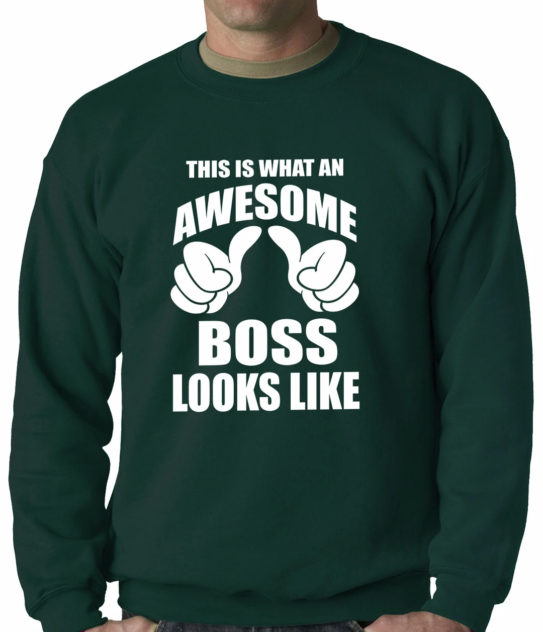 Bewild This Is What An Awesome Boss Looks Like Adult Crewneck 4 Bewild This Is What An Awesome Boss Looks Like Adult Crewneck