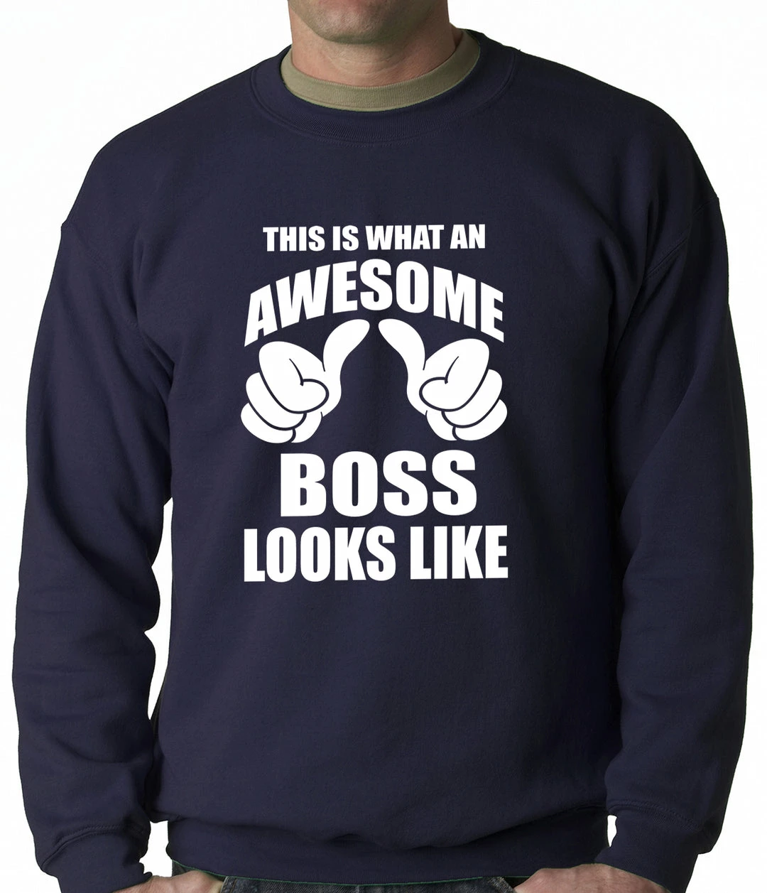 Bewild This Is What An Awesome Boss Looks Like Adult Crewneck 6 Bewild This Is What An Awesome Boss Looks Like Adult Crewneck