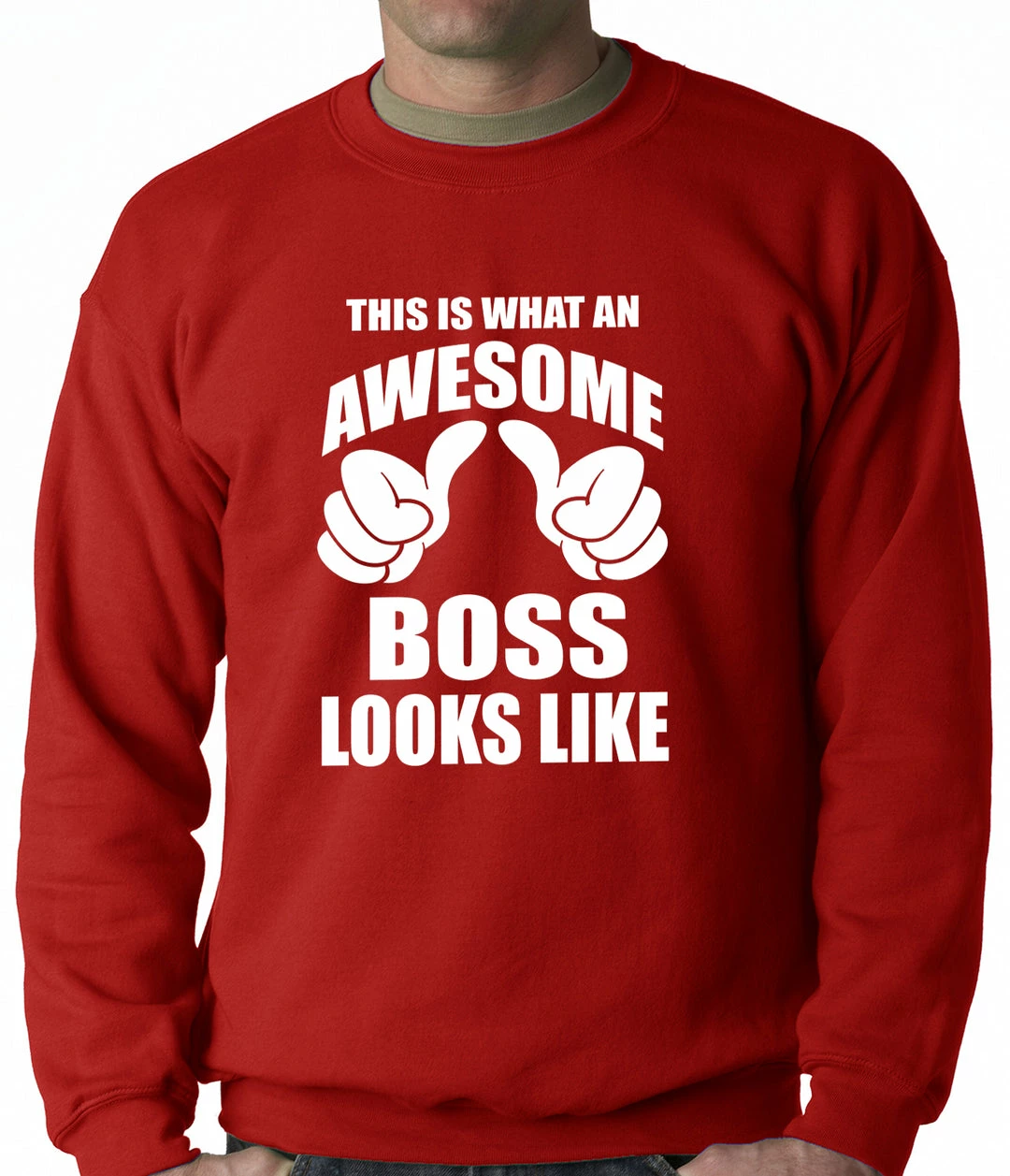 Bewild This Is What An Awesome Boss Looks Like Adult Crewneck 7 Bewild This Is What An Awesome Boss Looks Like Adult Crewneck