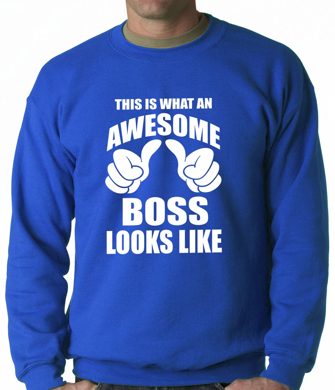 Bewild This Is What An Awesome Boss Looks Like Adult Crewneck 8 Bewild This Is What An Awesome Boss Looks Like Adult Crewneck