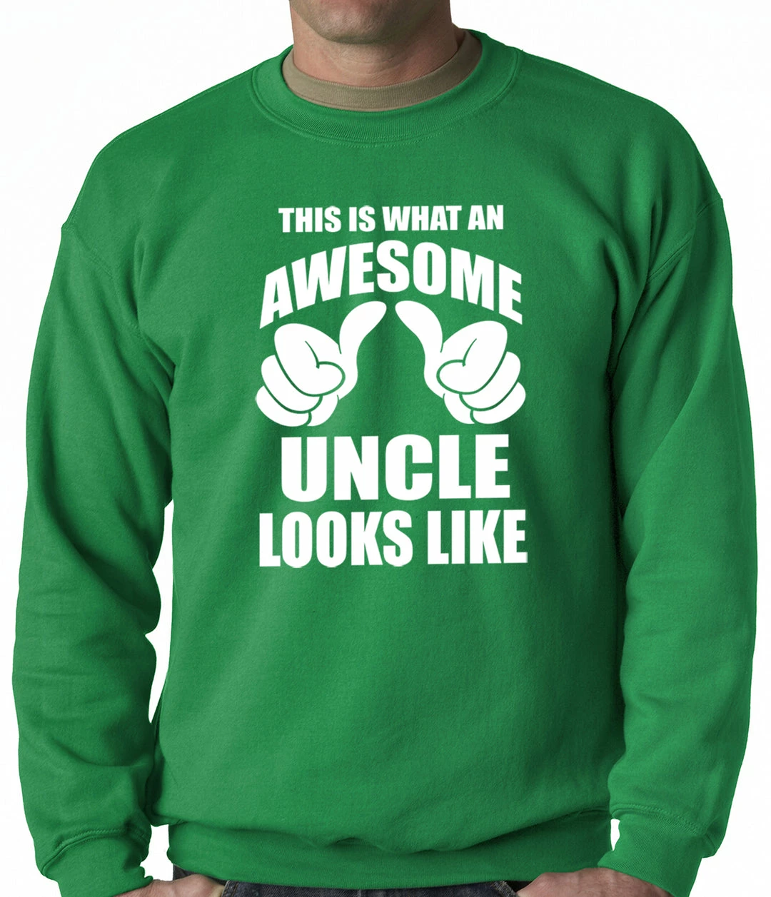 Bewild Positive Reinforcement This Is What An Awesome Uncle Looks Like Adult Crewneck 7 Bewild Positive Reinforcement This Is What An Awesome Uncle Looks Like Adult Crewneck