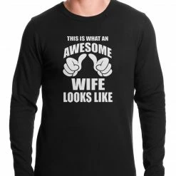Bewild This Is What An Awesome Wife Looks Like Thermal Shirt Women's T-Shirts