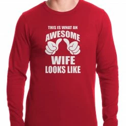 Bewild This Is What An Awesome Wife Looks Like Thermal Shirt Women's T-Shirts