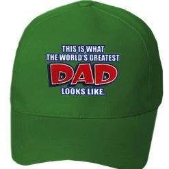 Bewild Brimmed Hats This Is What The World's Greatest Dad Looks Like Baseball Hat
