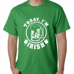 Bewild Men's T-Shirts Today I'm Irish St. Patrick's Day Mens T-shirt