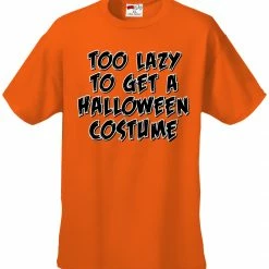 Bewild Halloween Prints Halloween Costume T-shirts - Too Lazy To Get A Halloween Costume Men's T-Shirt