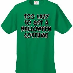 Bewild Halloween Prints Halloween Costume T-shirts - Too Lazy To Get A Halloween Costume Men's T-Shirt
