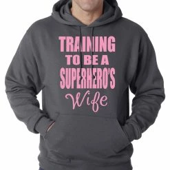 Bewild Training To Be A Superhero's Wife Adult Hoodie