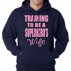 Bewild Training To Be A Superhero's Wife Adult Hoodie