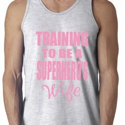 Bewild Women's T-Shirts Training To Be A Superhero's Wife Tanktop