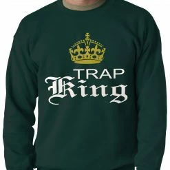 Bewild Trap King Golden Crown Adult Crewneck Hip-Hop Inspired Clothing