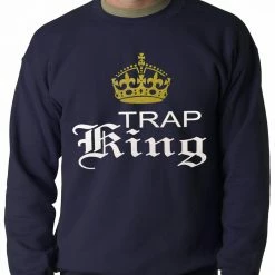 Bewild Trap King Golden Crown Adult Crewneck Hip-Hop Inspired Clothing