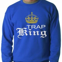 Bewild Trap King Golden Crown Adult Crewneck Hip-Hop Inspired Clothing