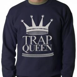 Bewild Trap Queen Full Silver Adult Crewneck