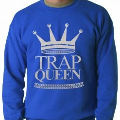 Bewild Trap Queen Full Silver Adult Crewneck