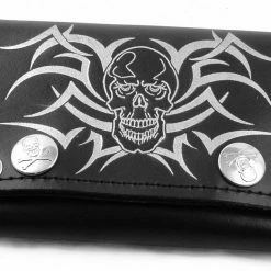 Bewild Tribal Skull Genuine Leather Chain Wallet Wallets & Chains